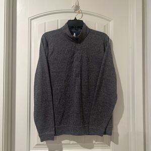 Johnnie-O Reflex Quarry 1/4 Zip Sweatshirt Men’s Long Sleeve Gray Merle Size M